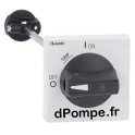 Poignée Rotative Cadenassable Noire IP65 Axe 200 mm - dPompe.fr